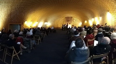 Dans la superbe chapelle des Diaconesses Photo : Une assistance nombreuse et attentive