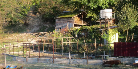 Photo : La serre en construction