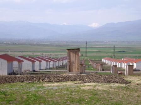 Un lotissement pour les nouveaux IDPs Photo : Le lotissement de Shavshvebi