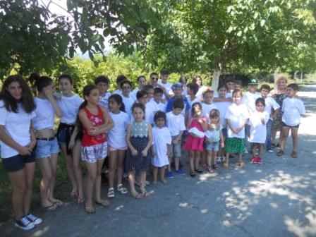 Photo : Les participants au camp de vacances de 2016